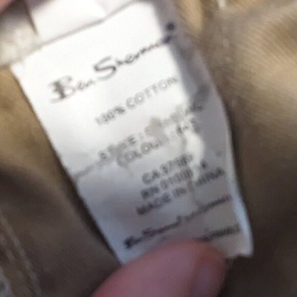 Ben Sherman Casual Pants Button Fly Cotton Tie String Windowpane Plaid - Picture 10 of 11